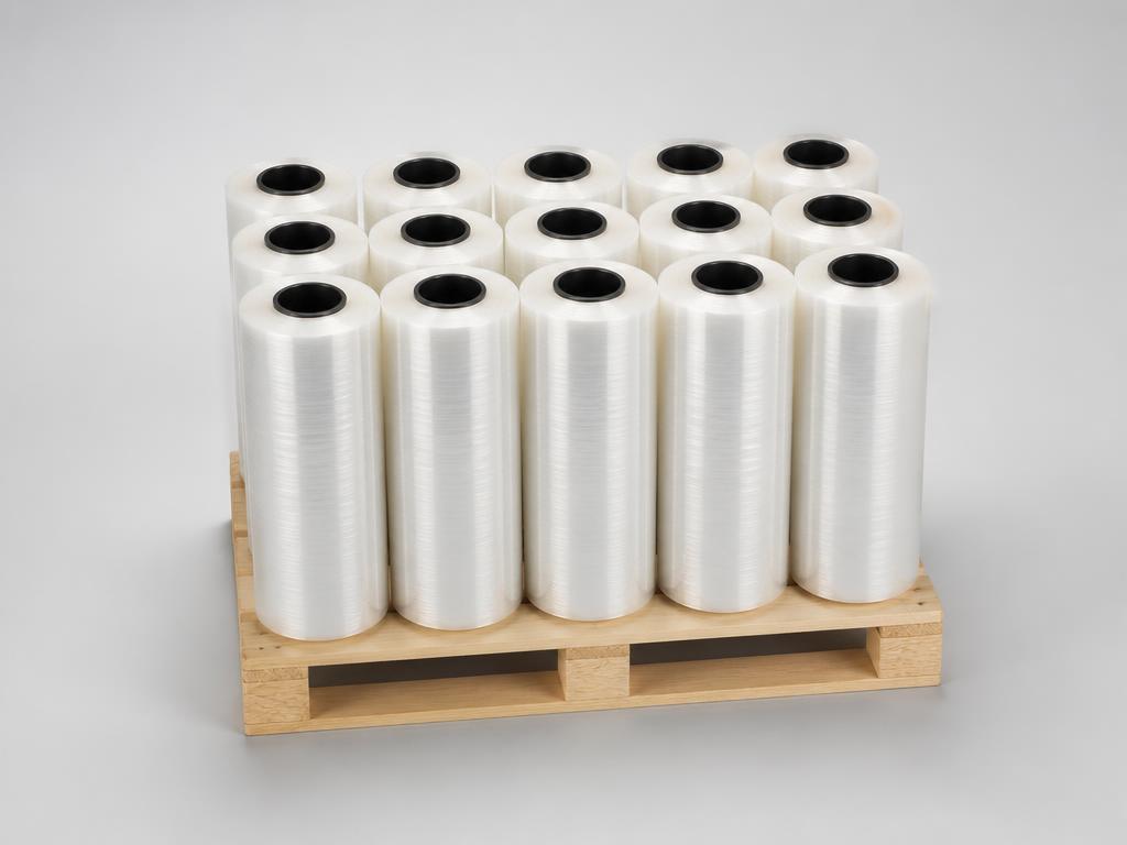 Halvpall med sträckfilm